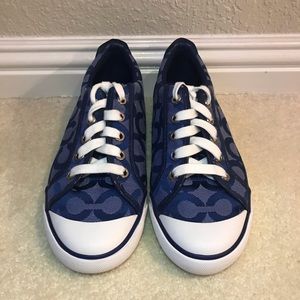 Blue Coach sneakers